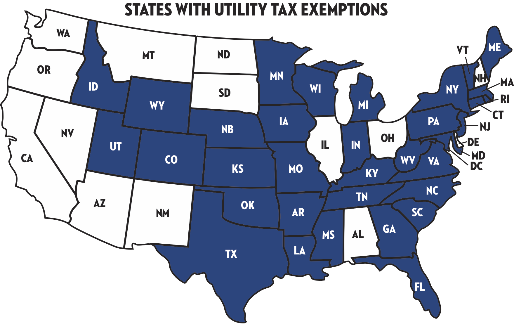 state-tax-exemption-map-national-utility-solutions